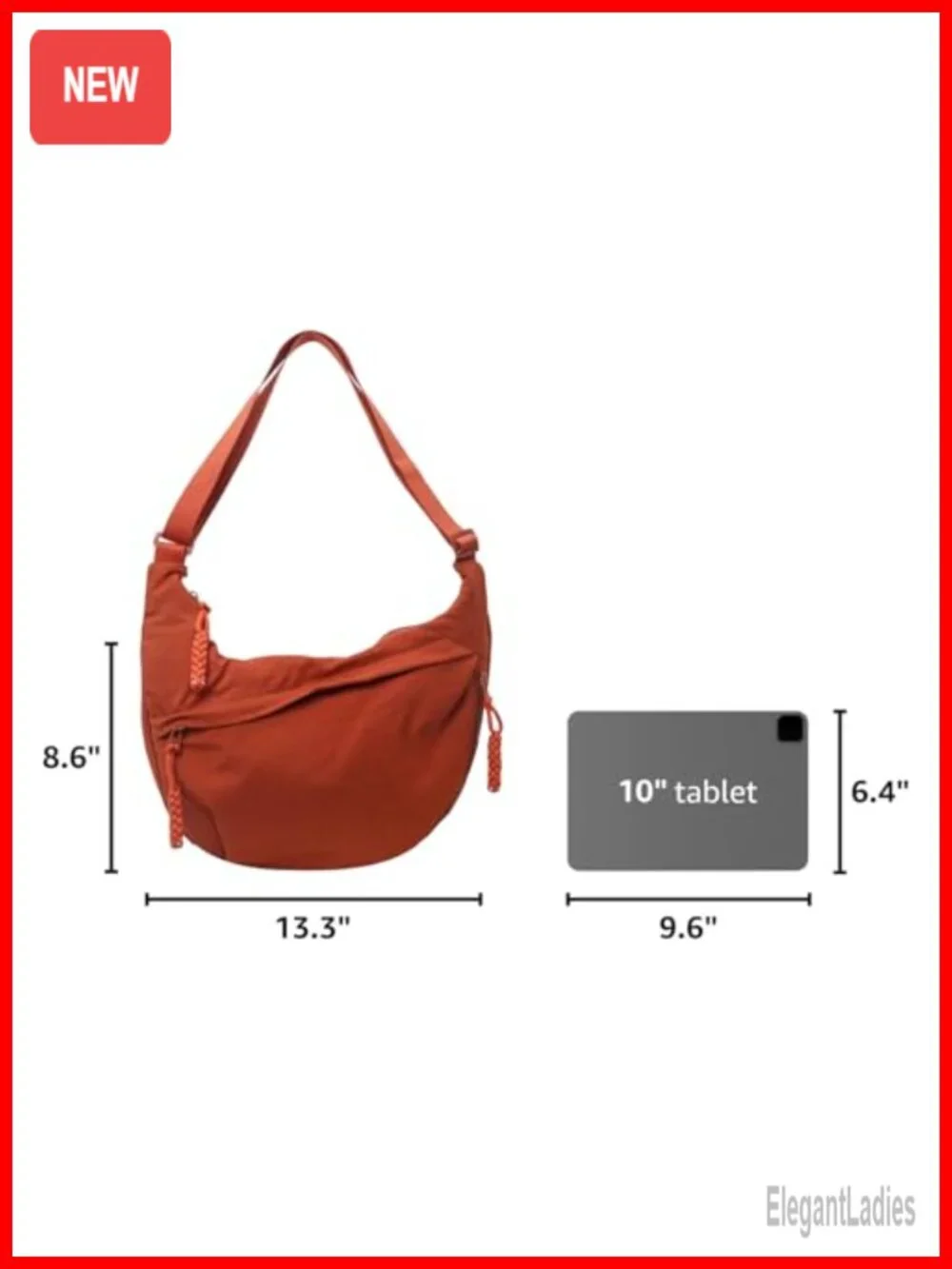 Nylon Canvas Crescent Hobo Shoulder Crossbody Bag Retro Slouchy Corduroy